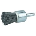 Weiler 3/4" Nylox End Brush, .035/180SC Fill 10153